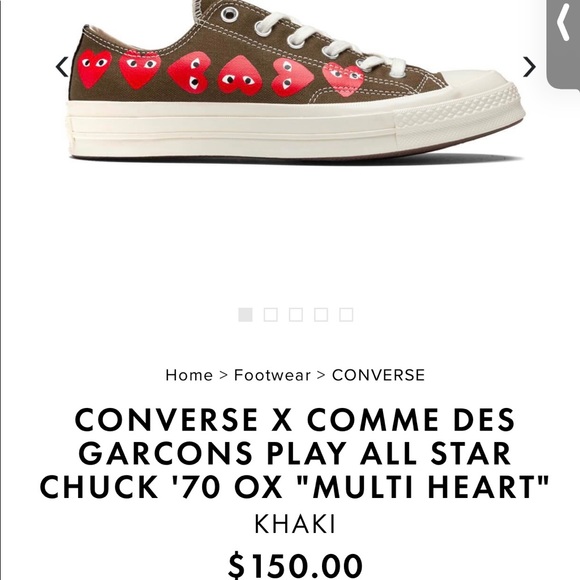 Comme des garçons PLAY brown 5.5 - Picture 4 of 5